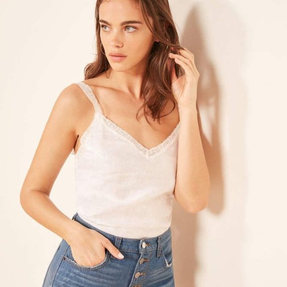 Reformation Tops - NWT Reformation Emmie Linen Tank